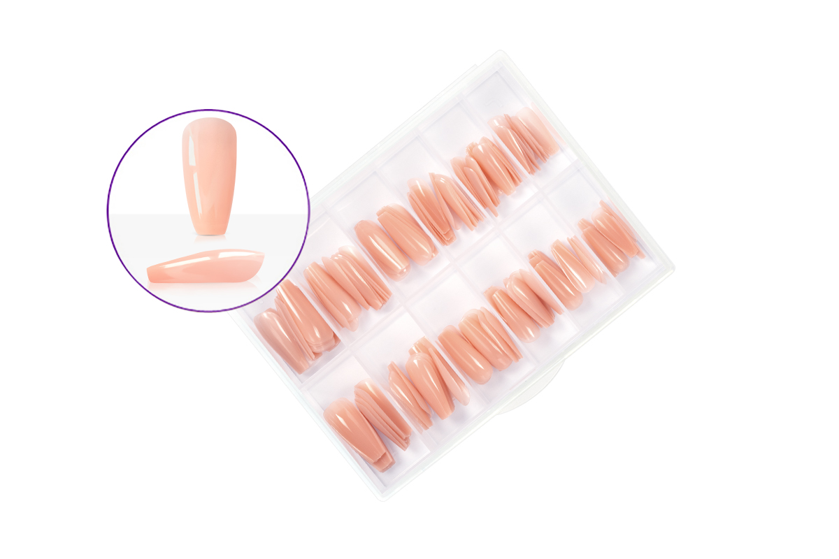 Jolifin 120 tip box Press-On Coffin - medium extra strong milky make-up
