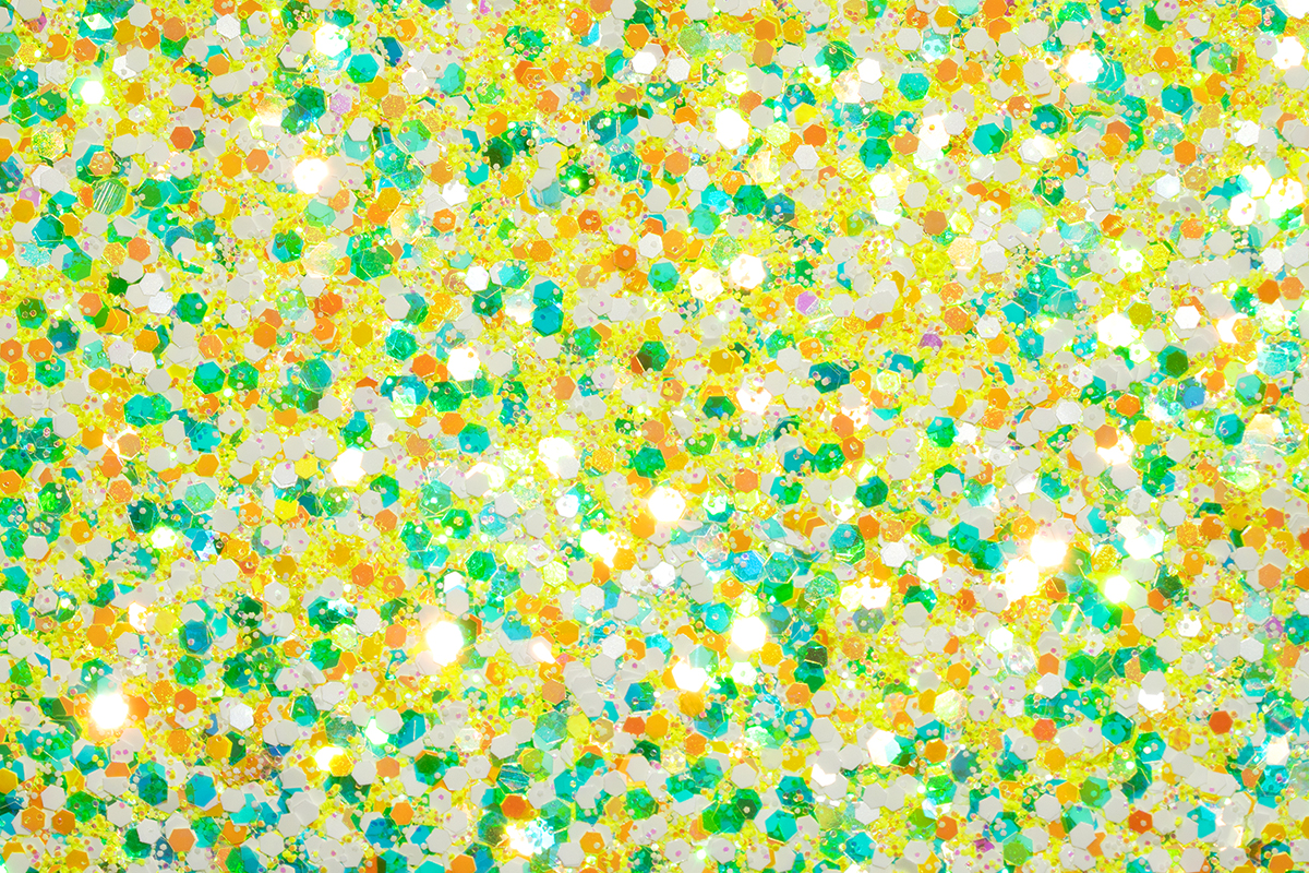 Jolifin Candy Glitter - pineapple yellow 
