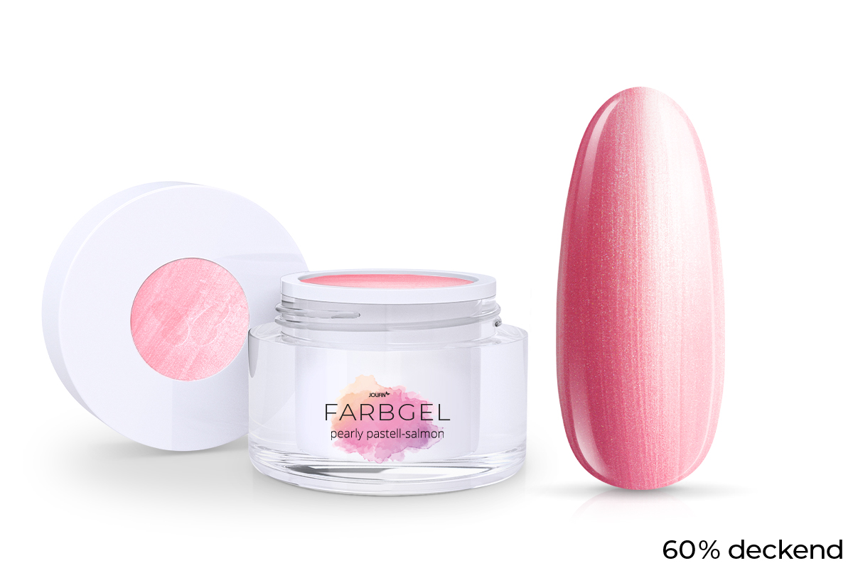 Colour gel pearly pastel-salmon 5ml