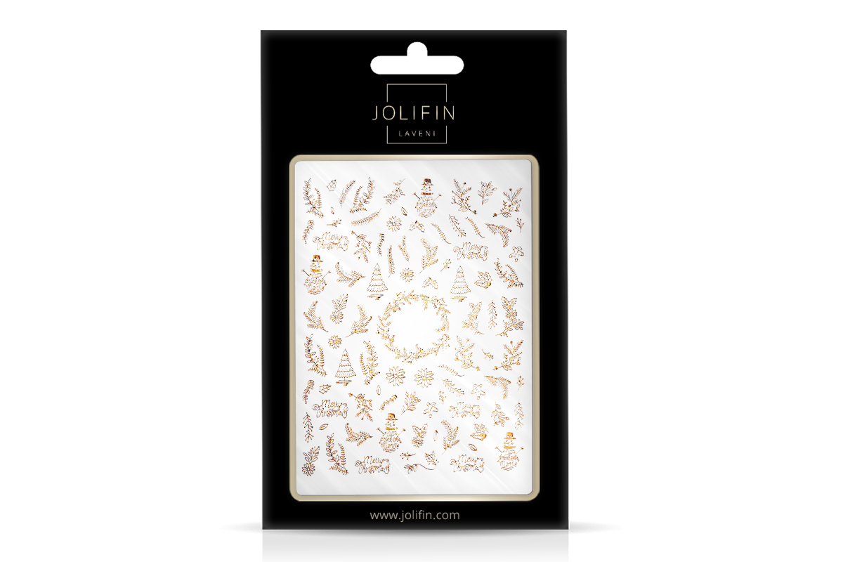 Jolifin LAVENI XL Sticker - rose-gold christmas No. 3
