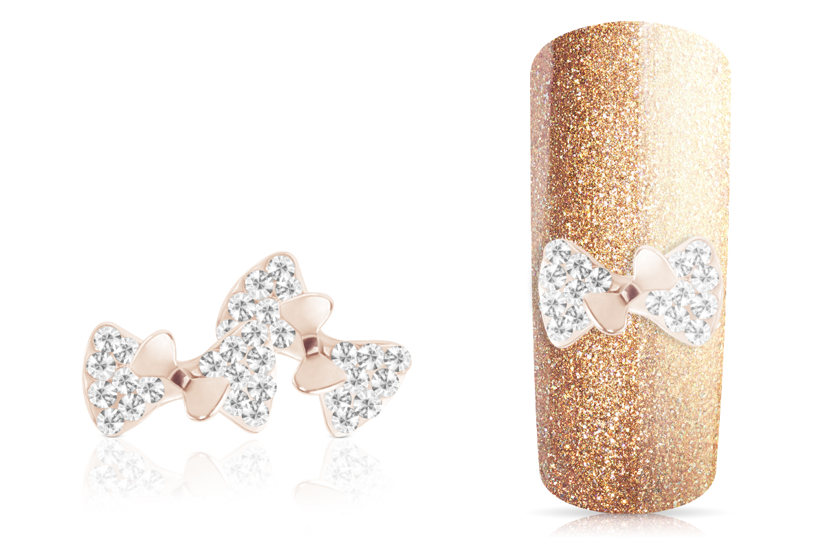 Jolifin Overlay double bow rose