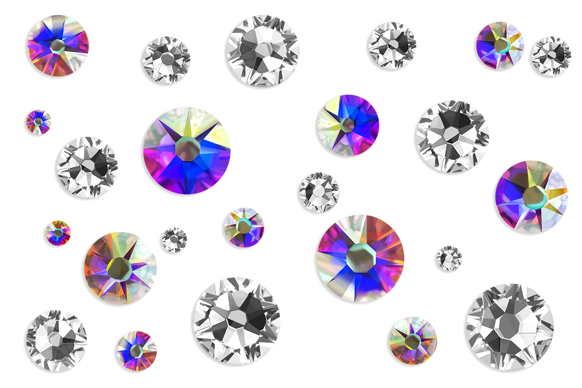 Jolifin LAVENI Rhinestone Display - clear & iridescent