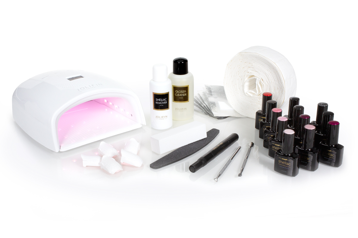 Jolifin LAVENI Shellac Starter-Set - L - Premium Akku Gerät 