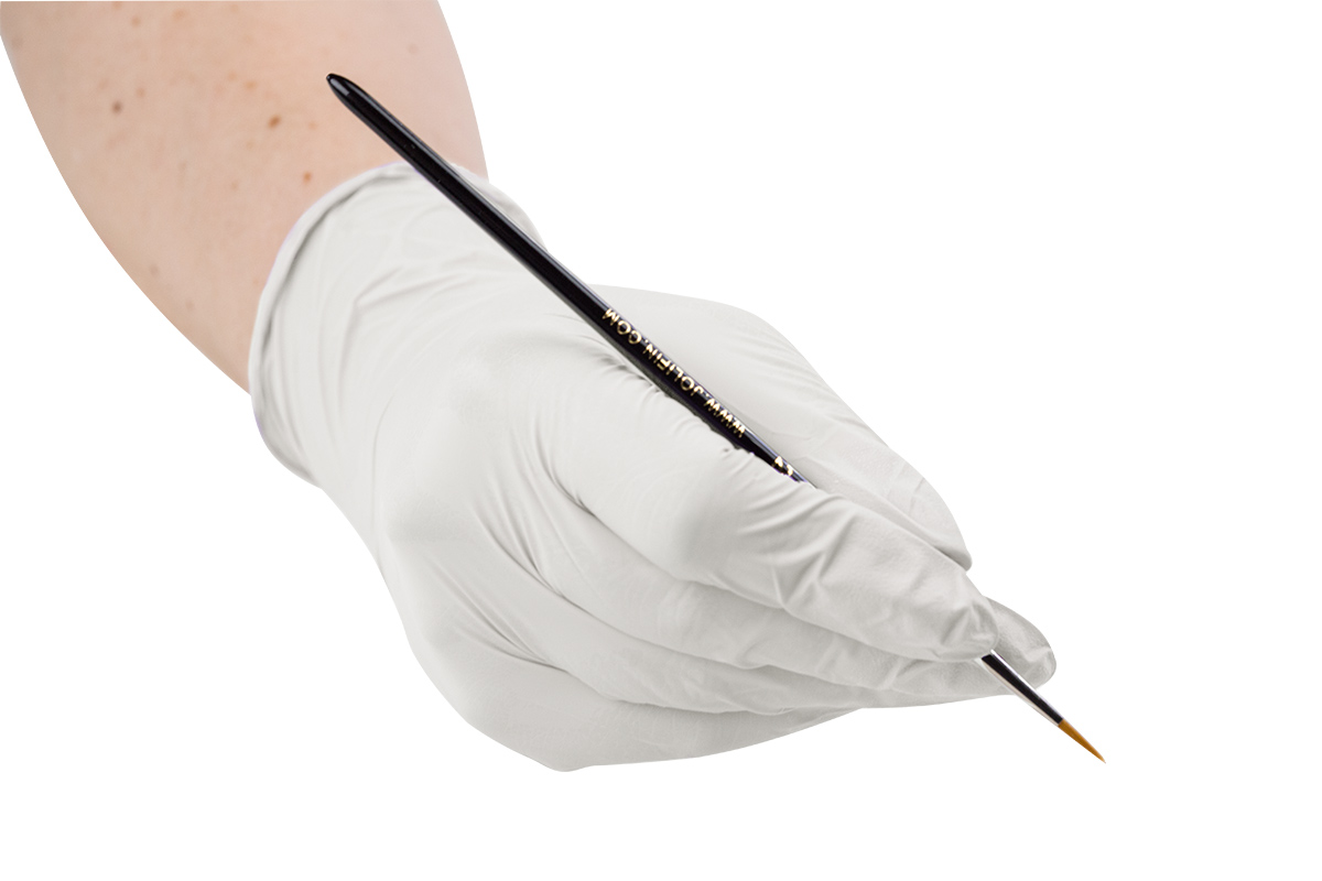 Nitrile gloves White Pearl size S