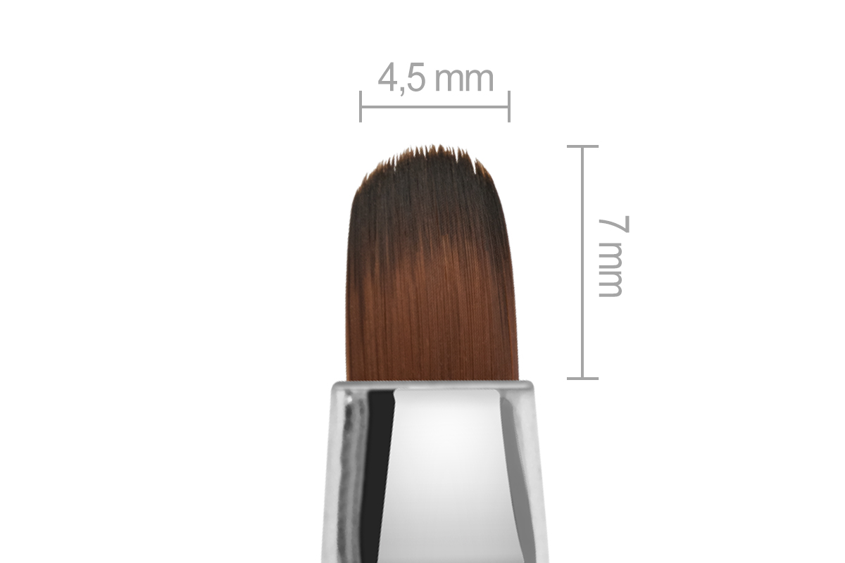 Jolifin Crystal Gel Brush - oval size 4