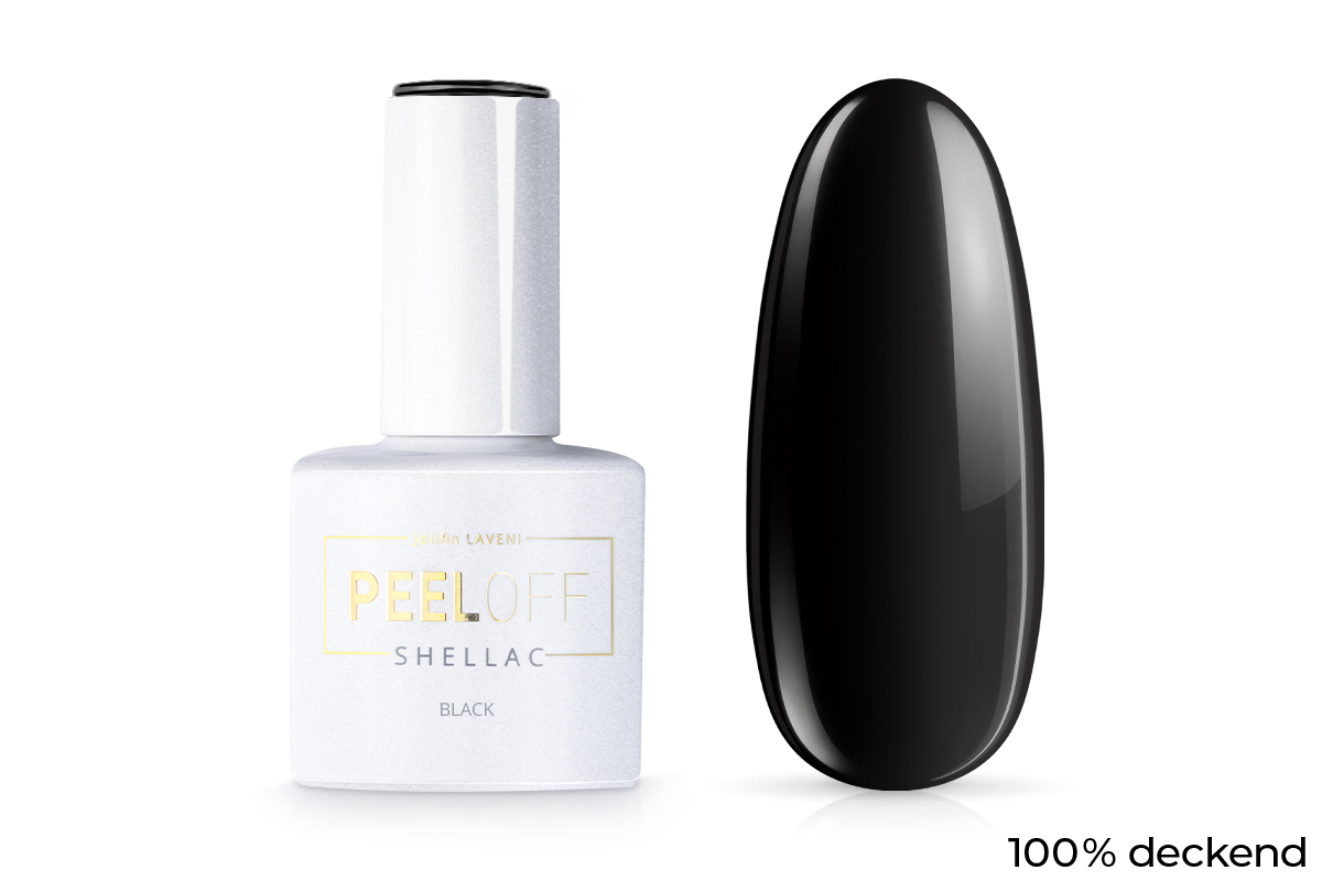 Jolifin LAVENI Shellac PeelOff - black 10ml