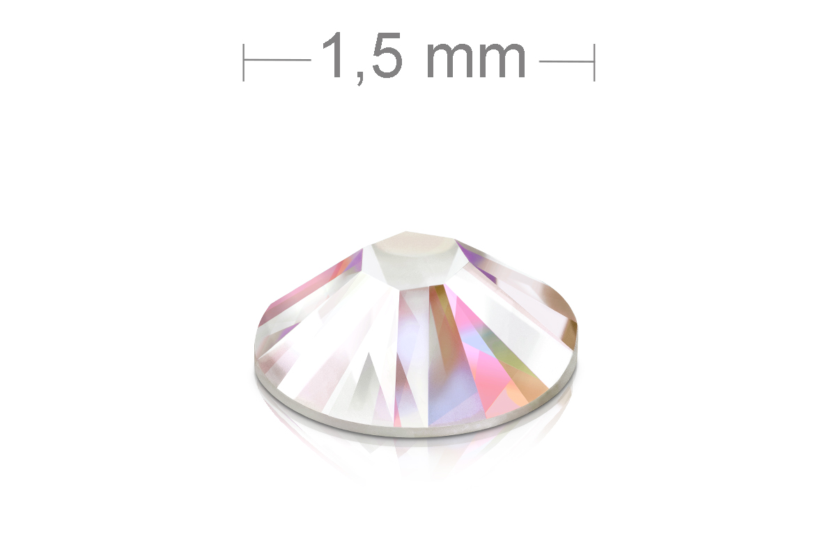 Jolifin LAVENI Rhinestones 500 pieces - iridescent 1.5mm