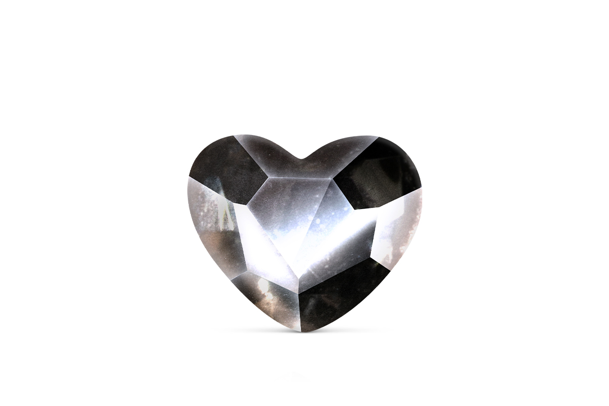 Jolifin LAVENI Strass Diamonds - black hearts