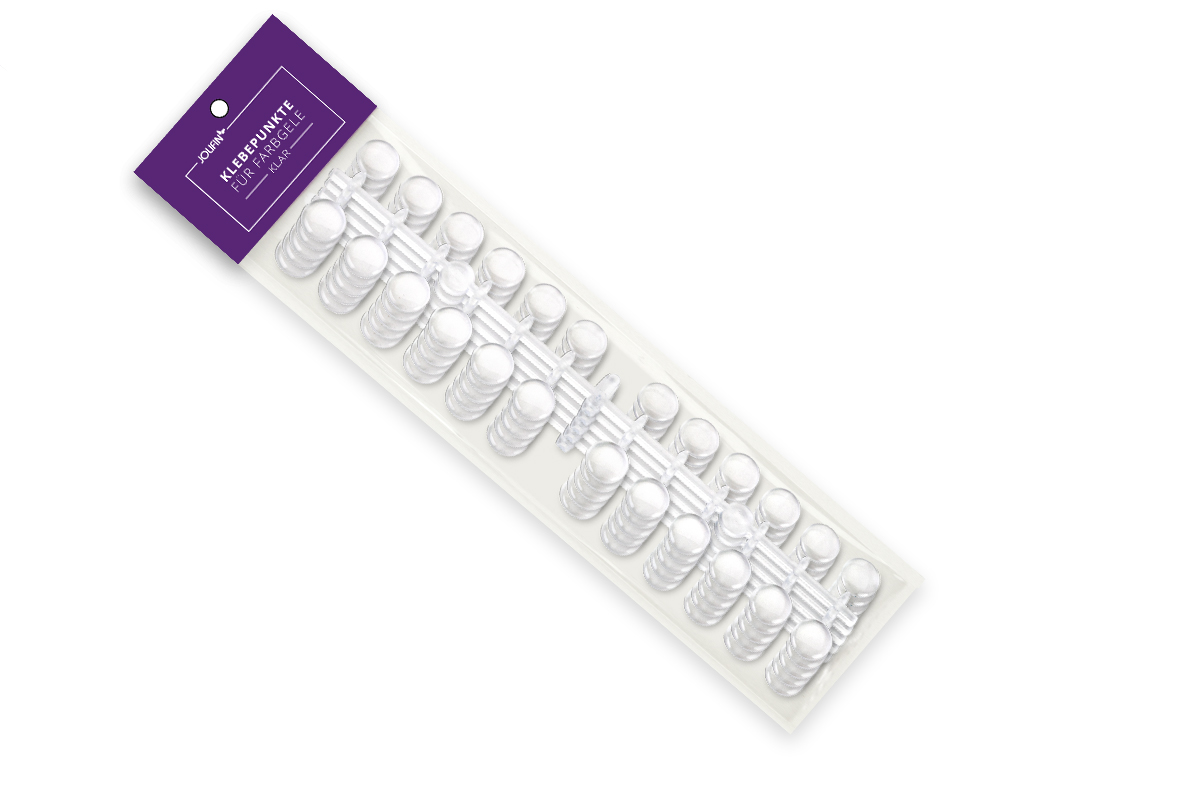 Jolifin adhesive dots for colour gels - clear 120pcs