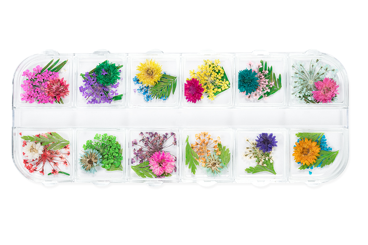 Jolifin XL Nail Art Display - Dried Flowers No. 8