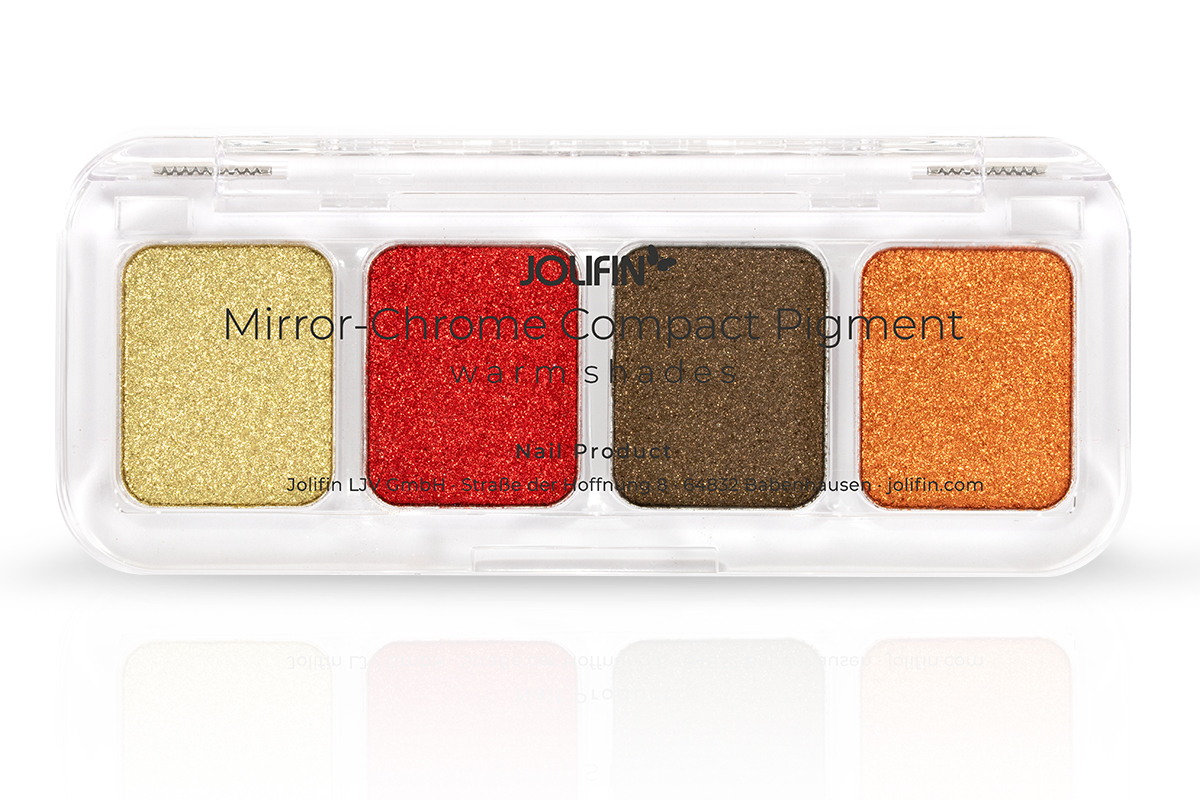 Jolifin Mirror-Chrome Compact Pigment - warm shades