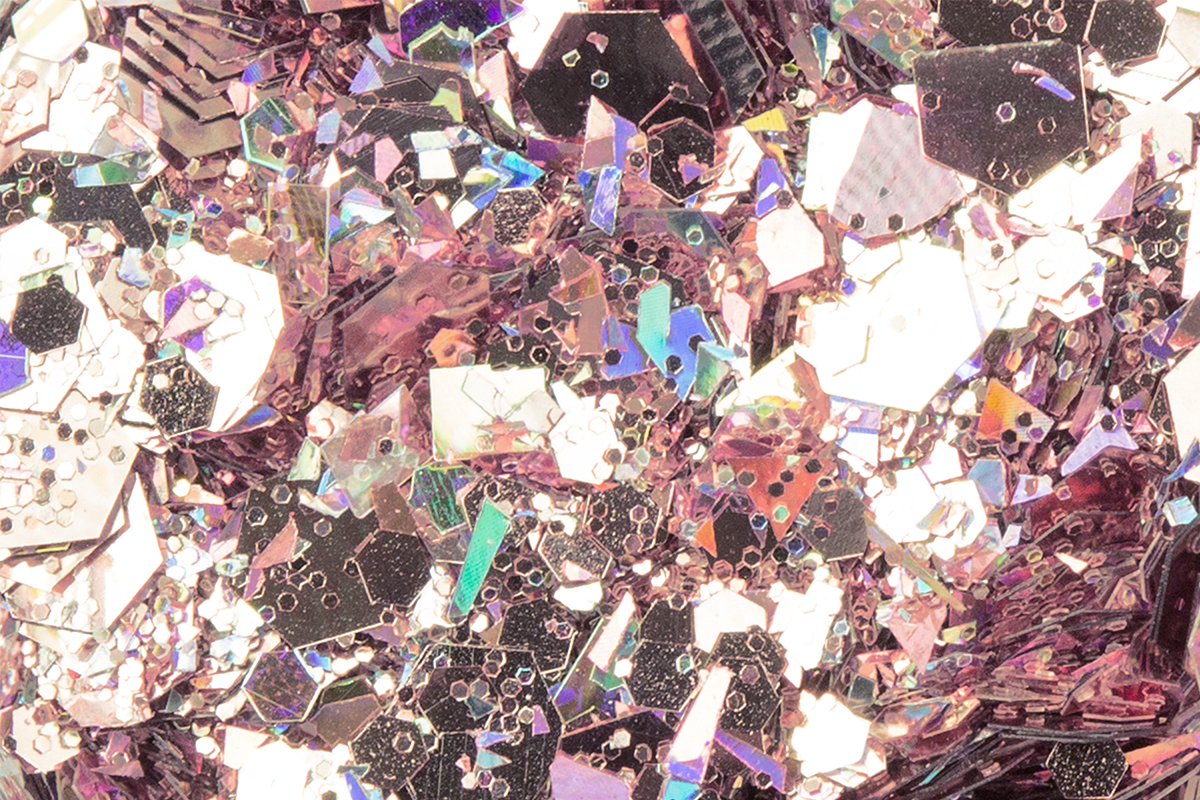 Jolifin Hexagon Glittermix luxury rose-gold