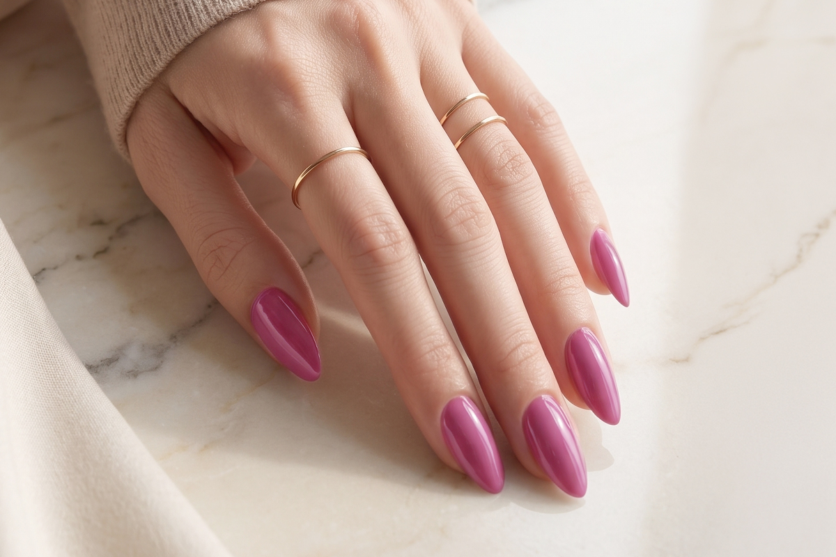 Jolifin LAVENI Shellac - dusky raspberry 10ml