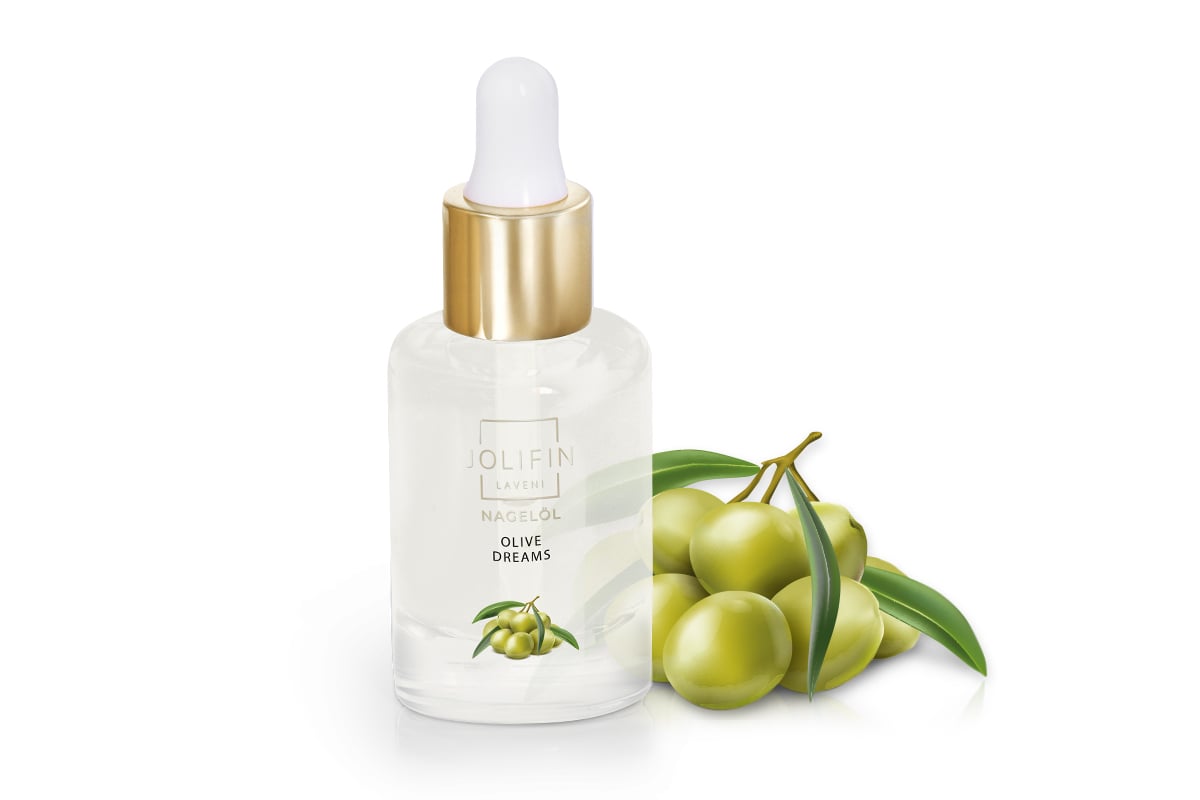 Jolifin LAVENI nail oil - olive dreams 10ml