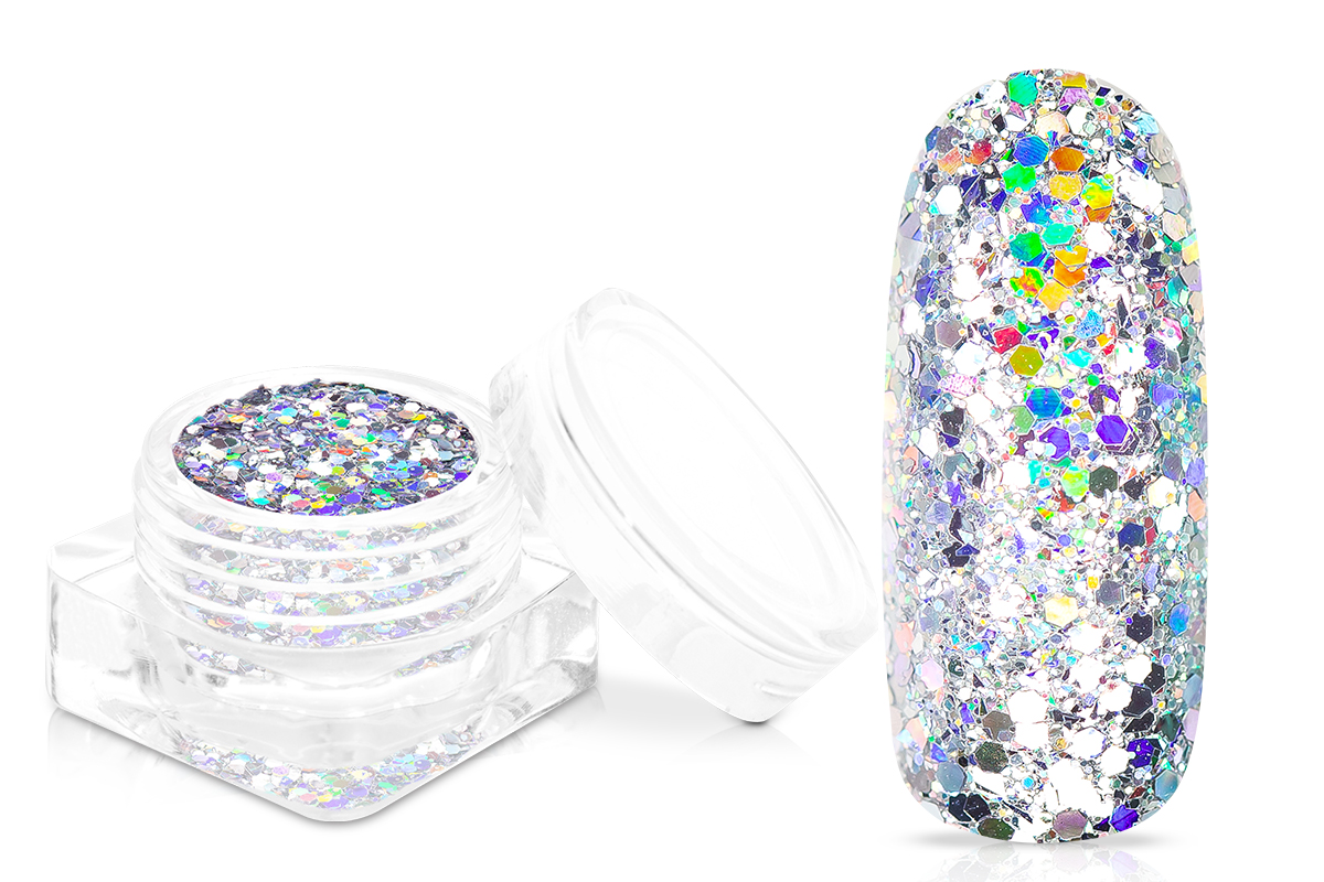 Jolifin Unicorn Glitter - silver