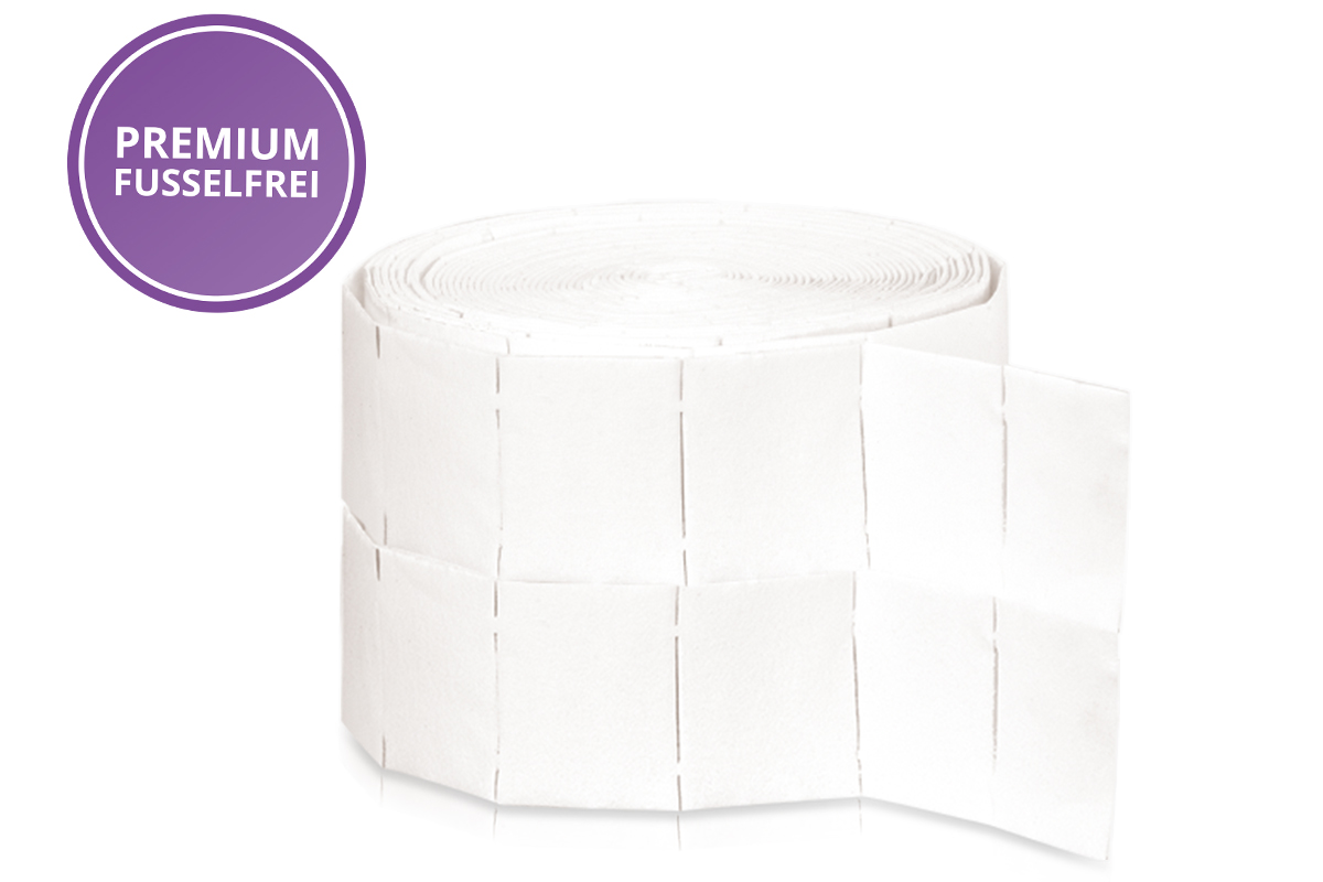 Jolifin 500er Zellstofftupfer in Spenderbox - Premium fusselfrei