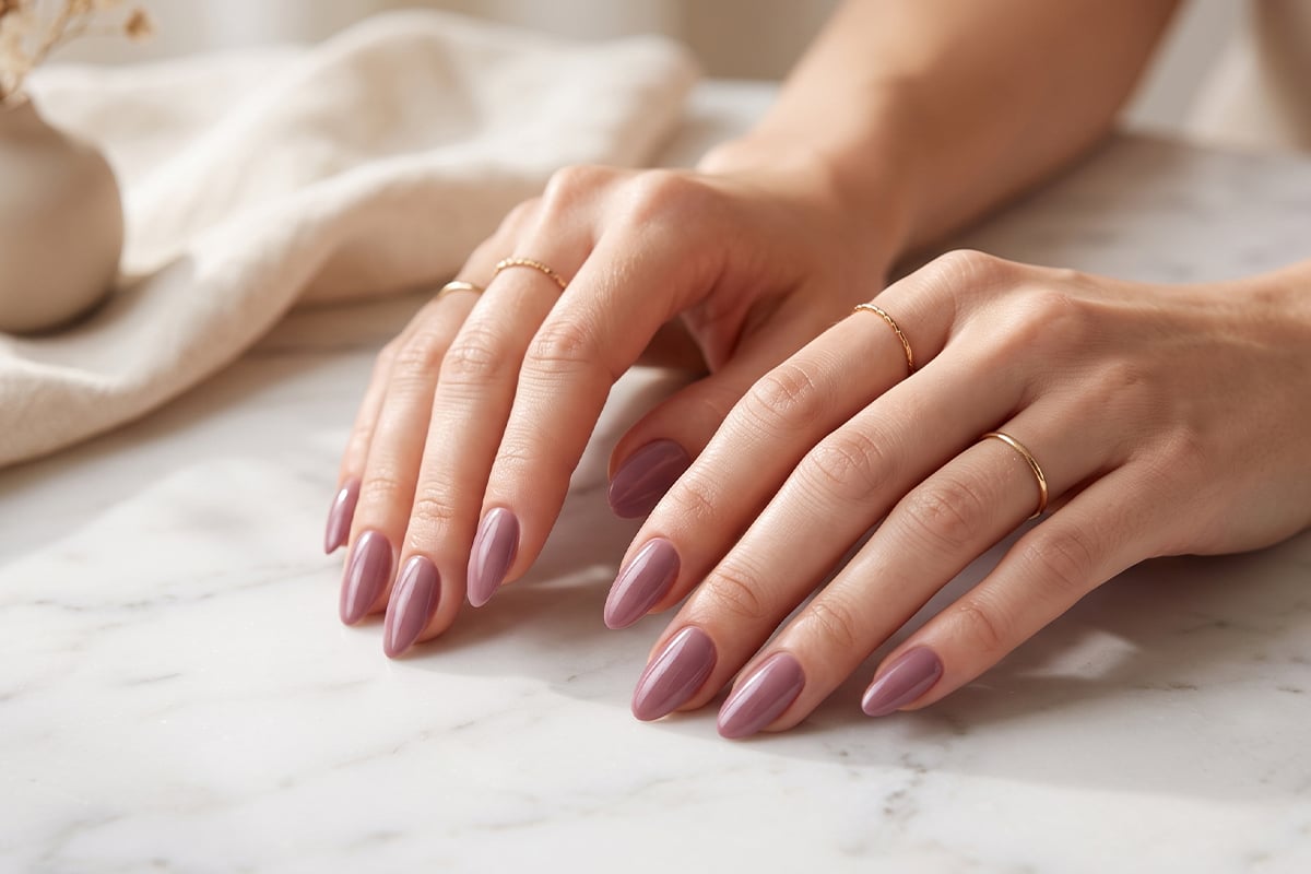 Jolifin LAVENI Shellac - dark blush 10ml