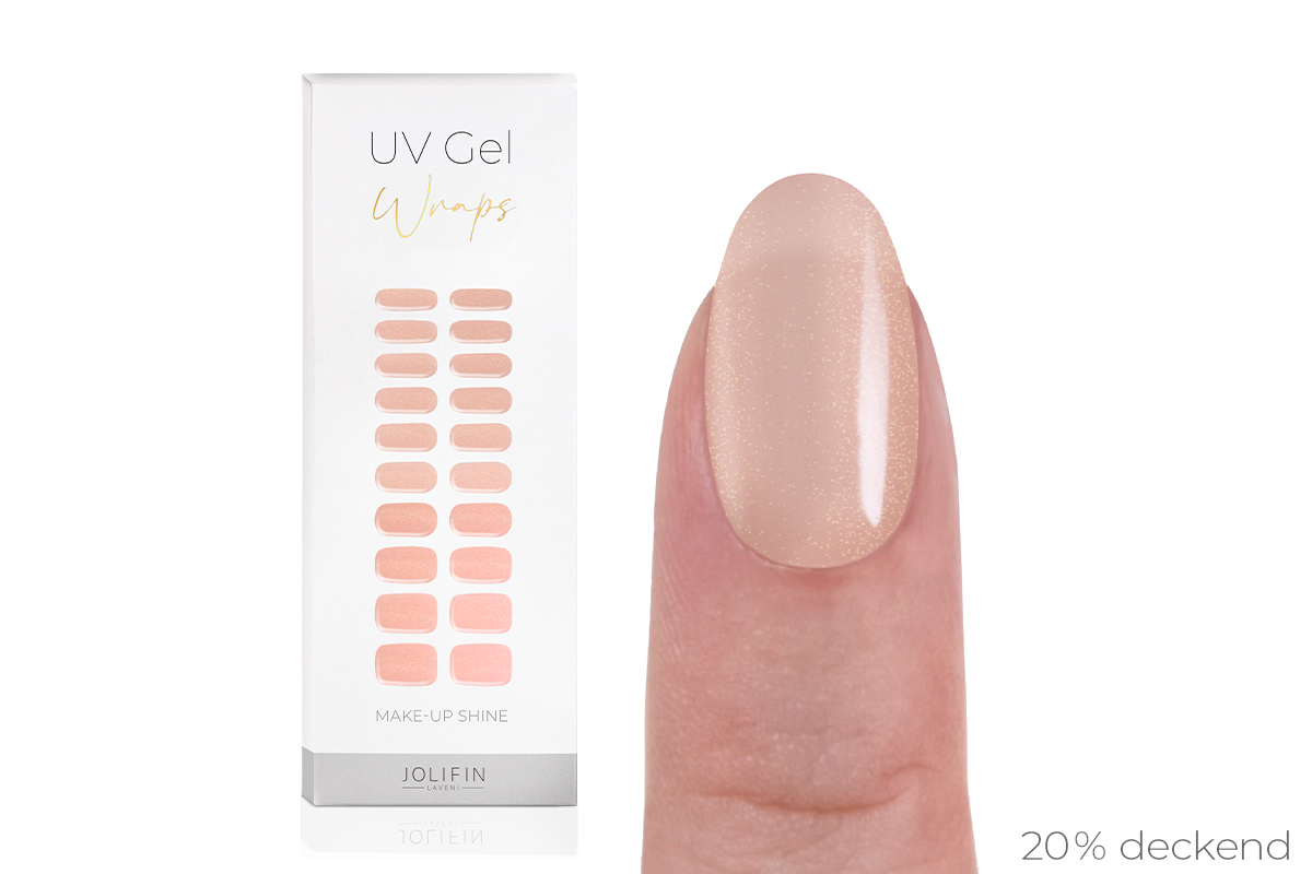 Jolifin LAVENI UV Gel-Wraps - make-up shine