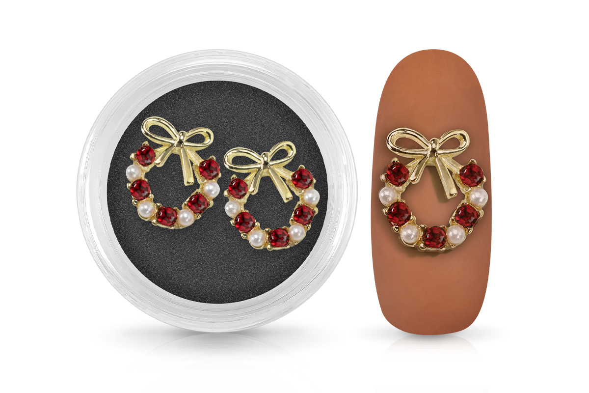 Jolifin Overlay - Wreath with pearls & bow