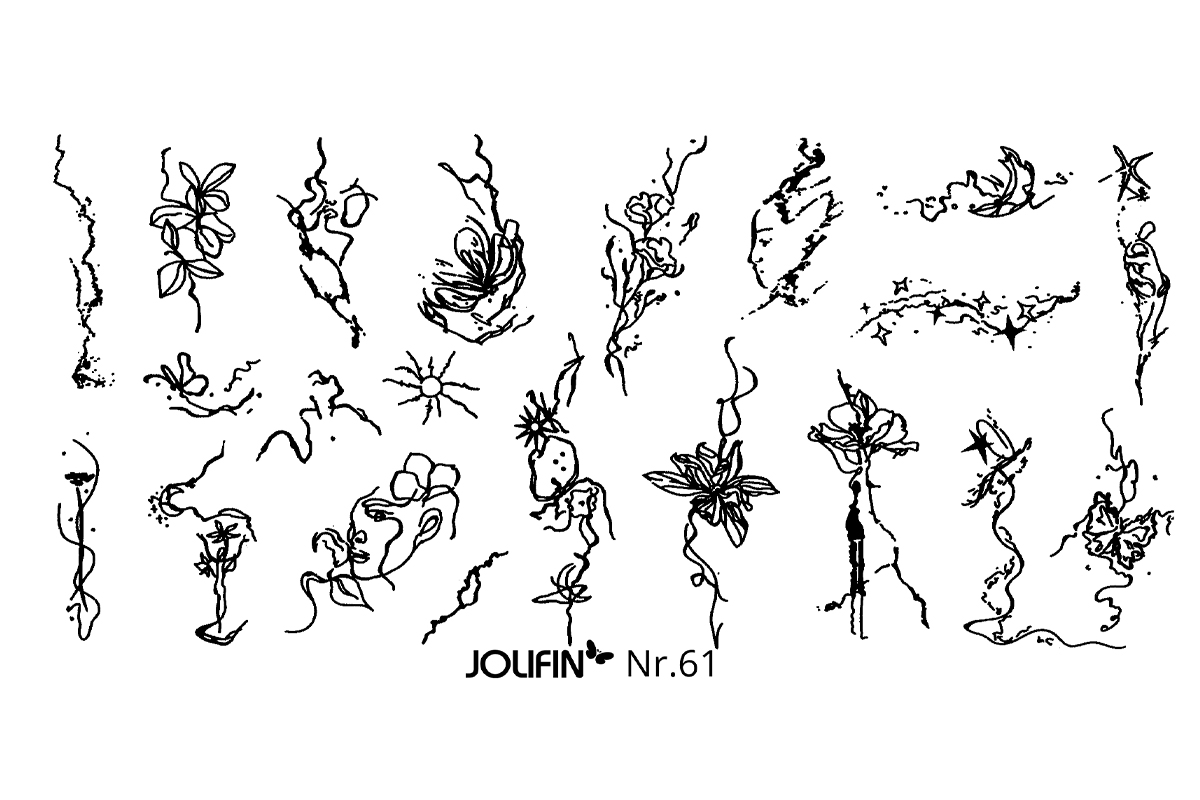Jolifin Stamping-Schablone - Nr. 61