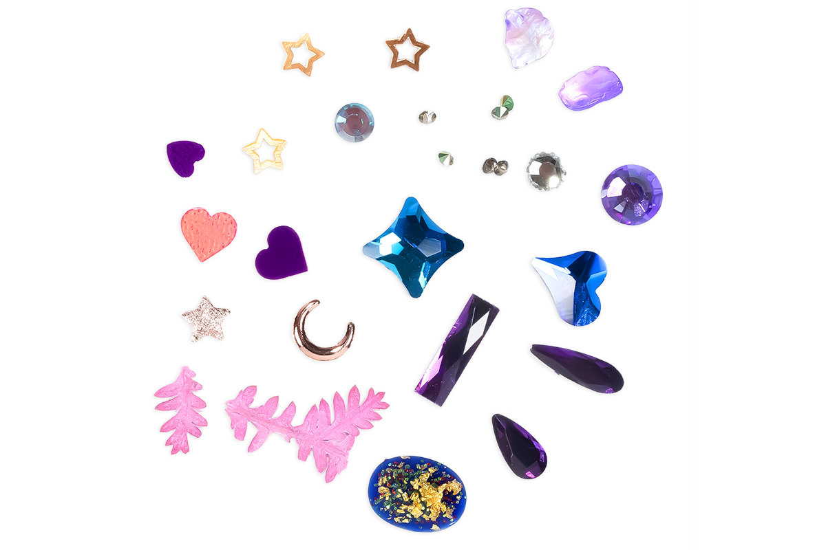 Jolifin LAVENI Nail Art Display - purple mix