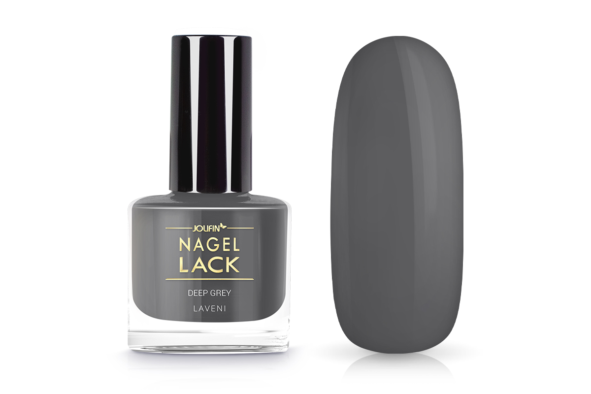 Jolifin LAVENI Nagellack - deep grey 9ml