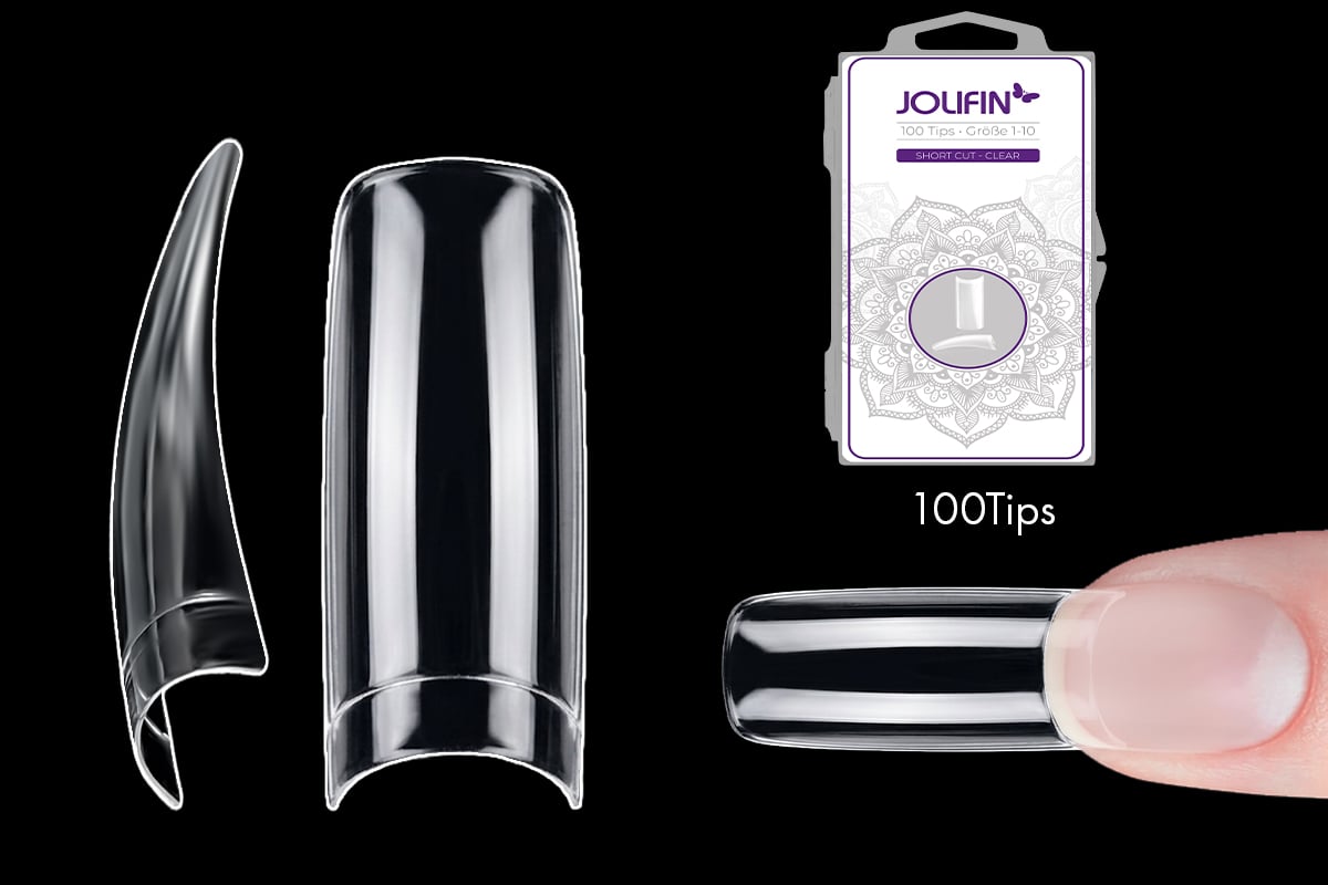 Jolifin 100er Tipbox Short Cut - clear