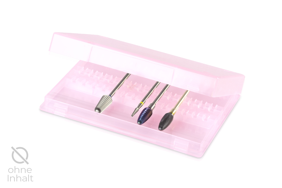 Jolifin Aufbewahrungsbox für Fräser-Bits - pink