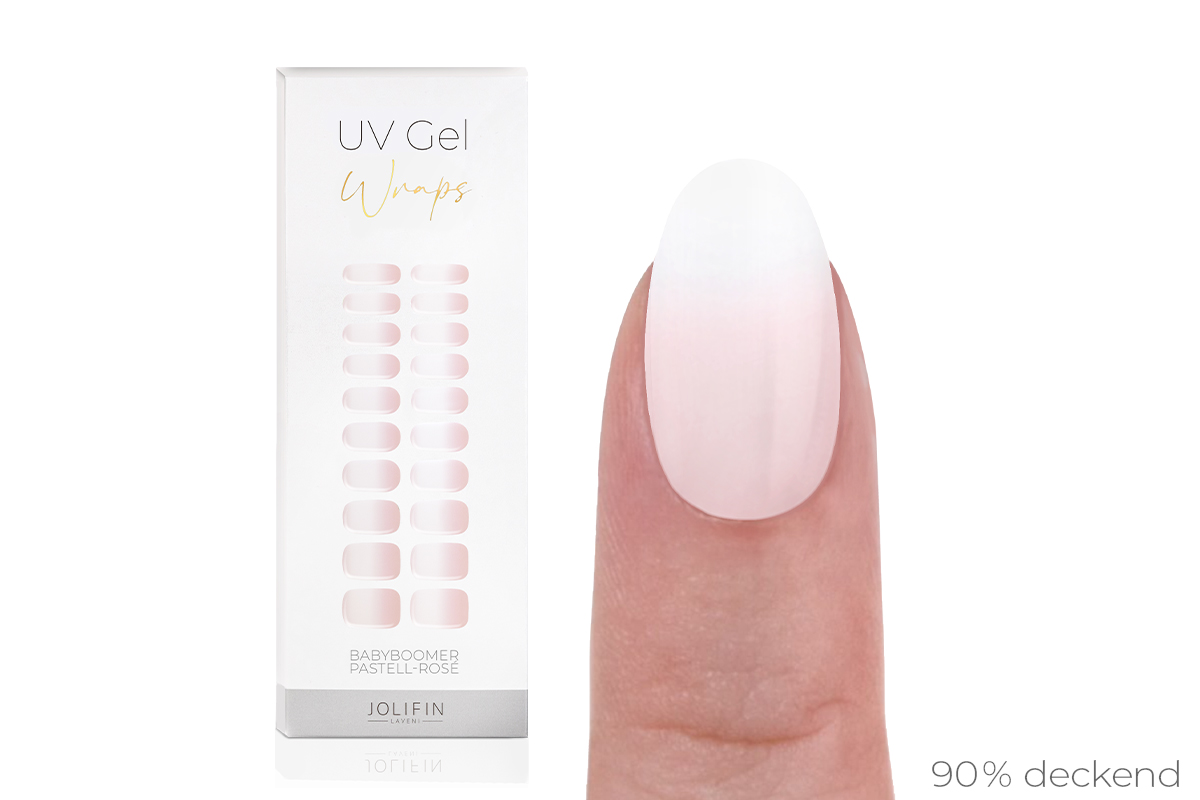 Jolifin LAVENI UV Gel-Wraps - Babyboomer pastell-rosé