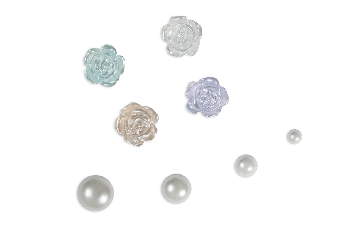Jolifin Overlay Mix - half pearls & roses