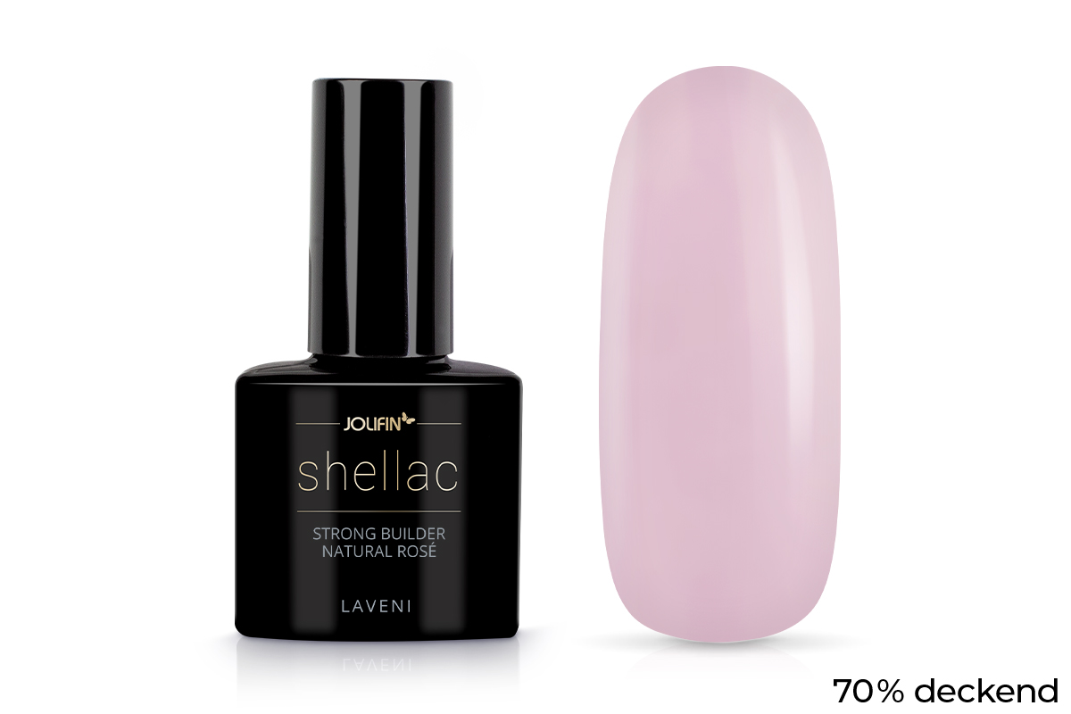 Jolifin LAVENI Shellac - StrongBuilder natural rosé 10ml