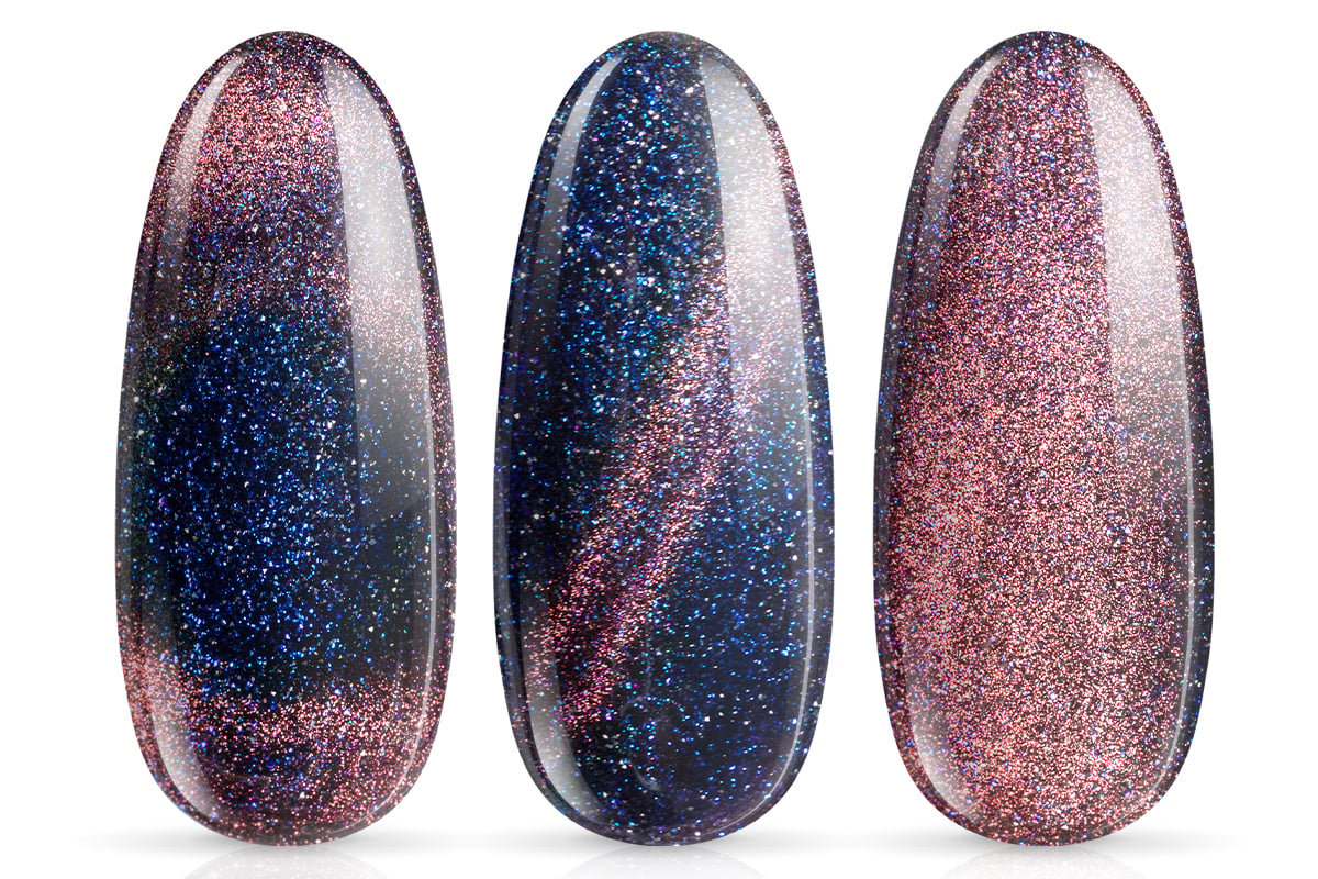 Jolifin LAVENI Shellac - 9D Polarlights Cat-Eye FlashOn amber sky 10ml