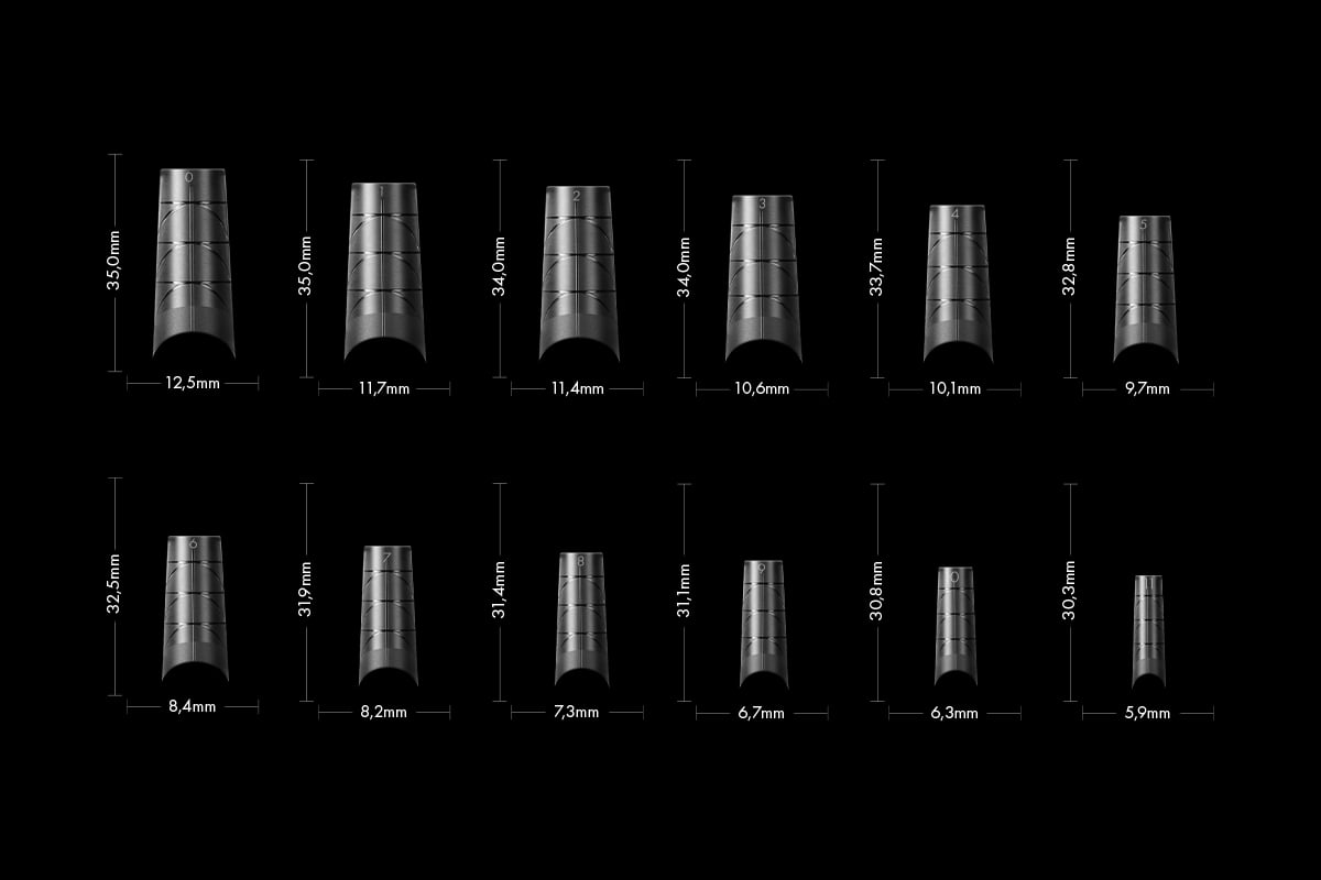 Jolifin 160 tip box - XL Pinch Coffin with guide lines