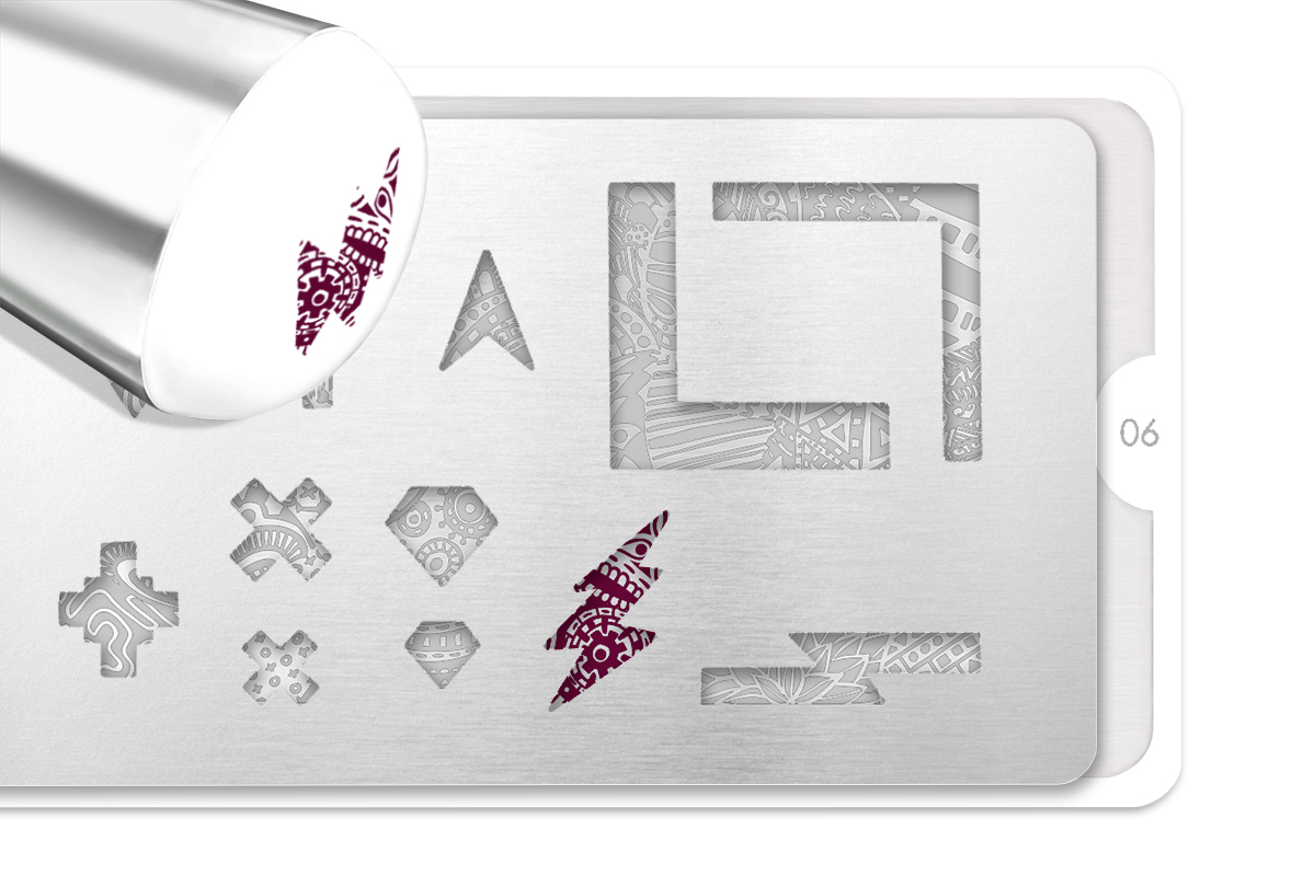 Jolifin perfect shape stamping stencil no. 3