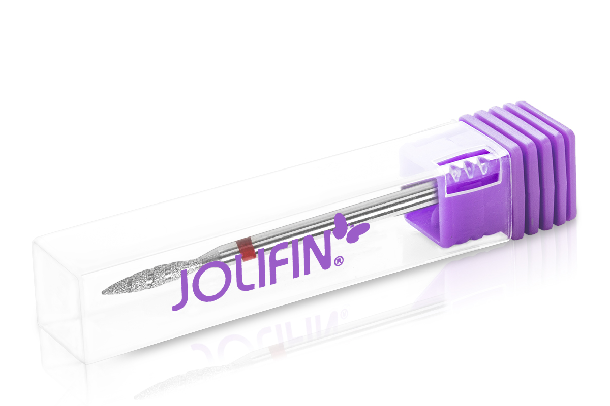 Jolifin Diamond Manicure Bit - Pear Swirl fine