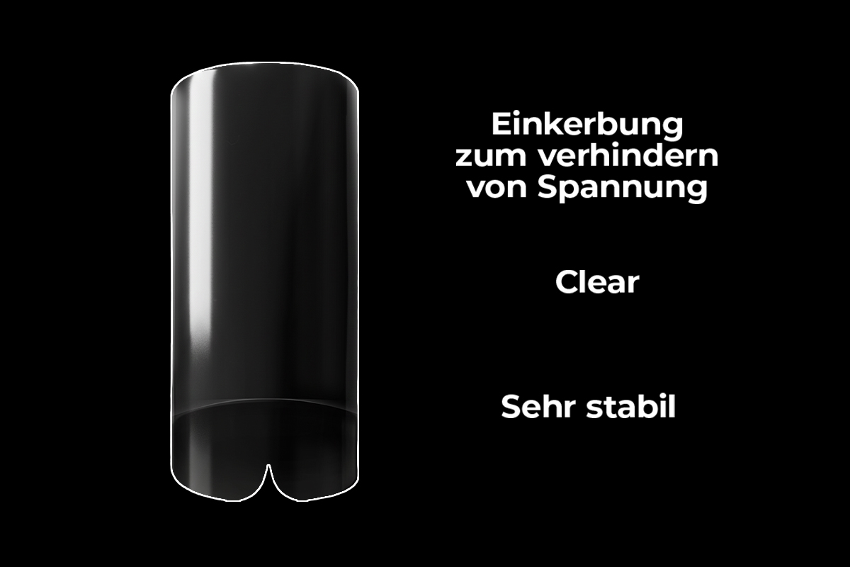 Jolifin 100 tip box curvy clear