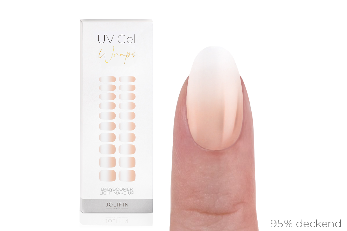 Jolifin LAVENI UV Gel-Wraps - Babyboomer light make-up 