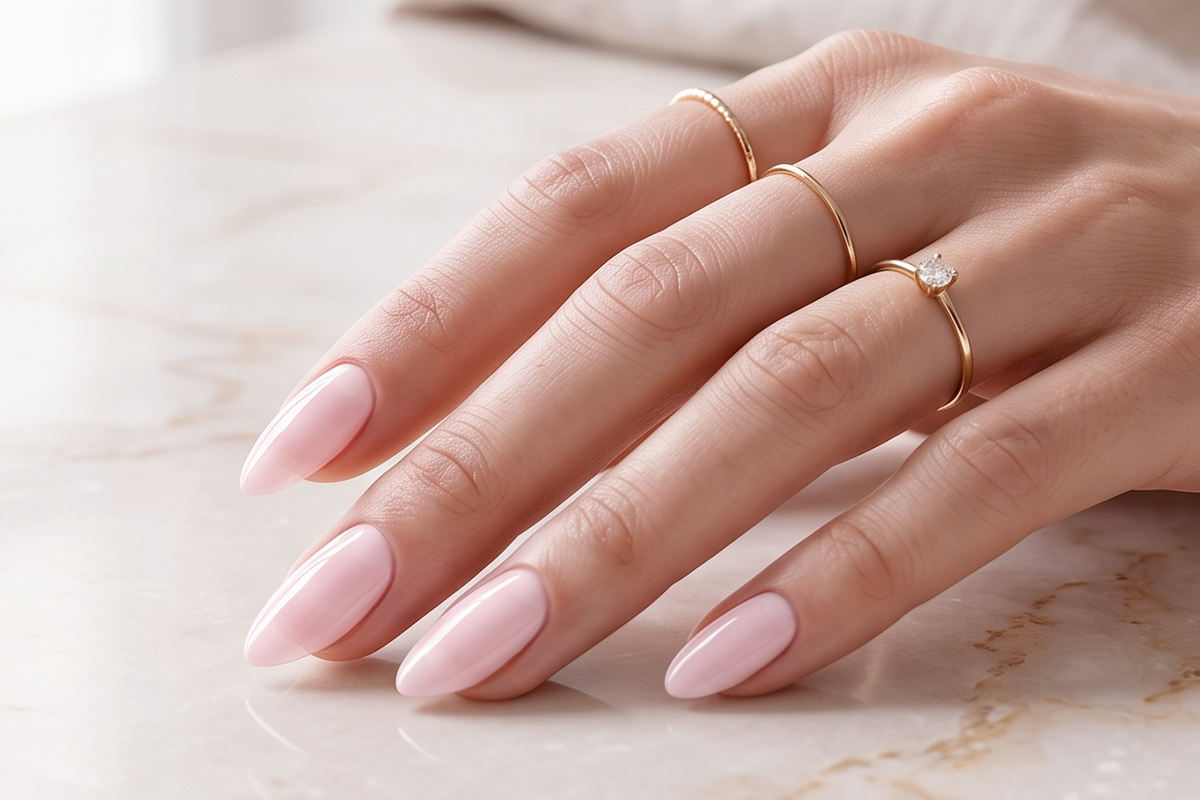 Jolifin LAVENI Shellac PeelOff - Dual-Coat milky rosé 10ml