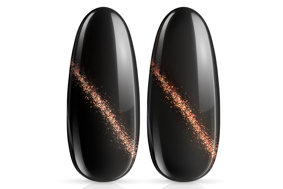 Jolifin LAVENI Shellac - Cat-Eye 9D black chocolate 10ml