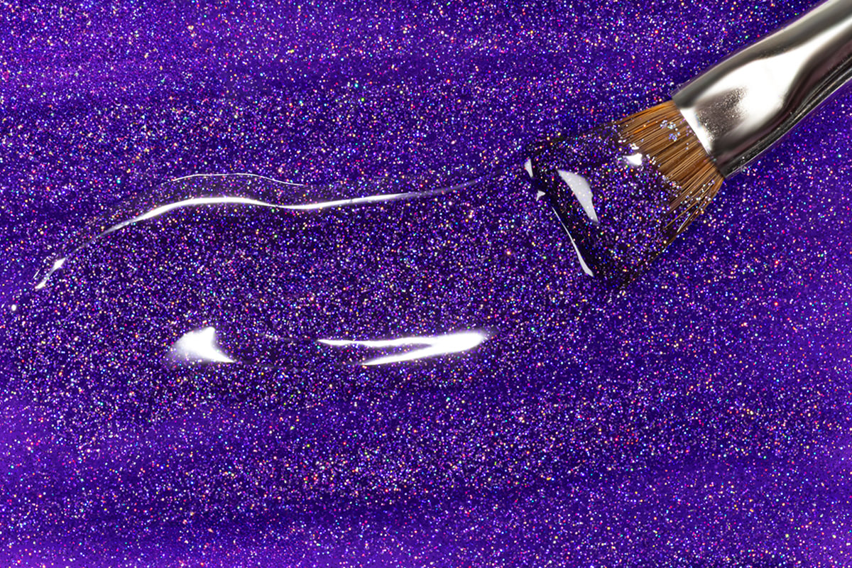 Jolifin colour gel purple hologram 5ml