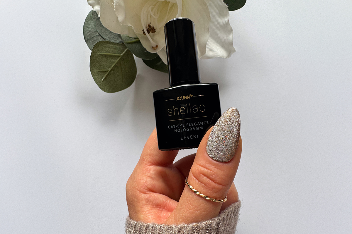 Jolifin LAVENI Shellac - Cat-Eye elegance Hologramm 10ml 
