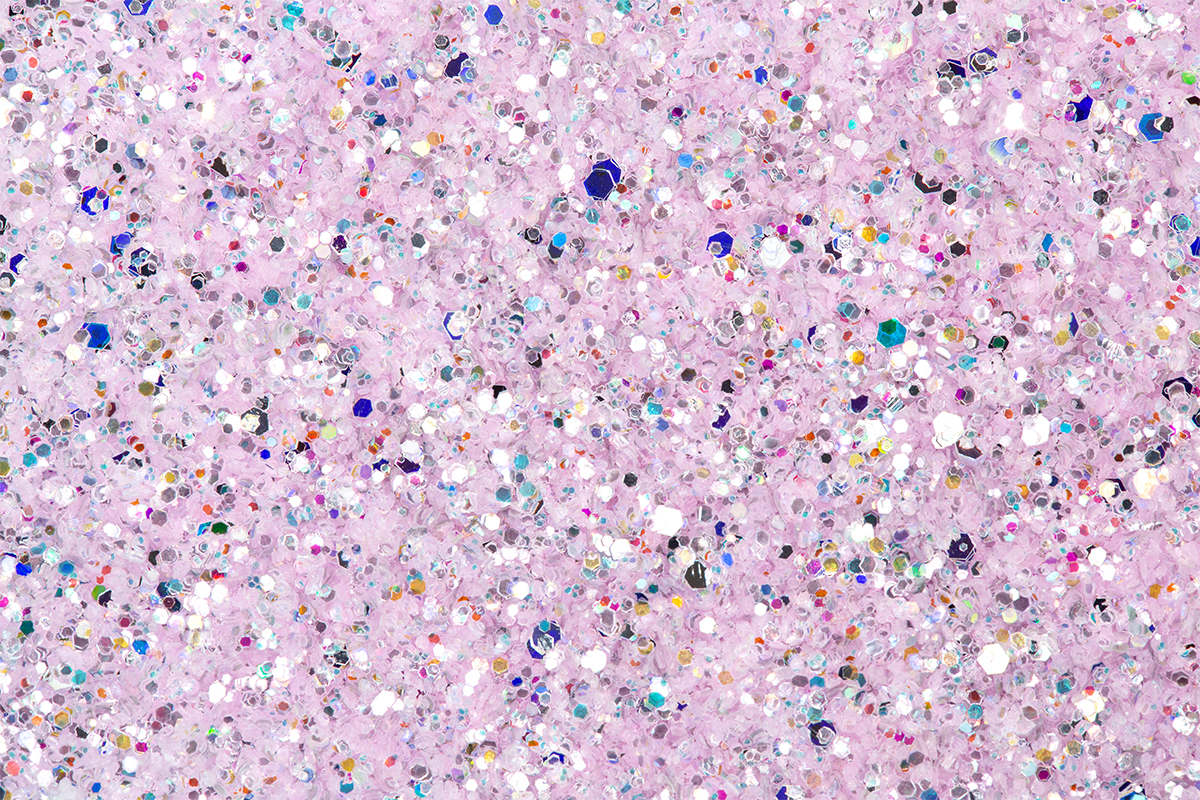 Jolifin Glitterpowder Silvermix - strawberry milkshake