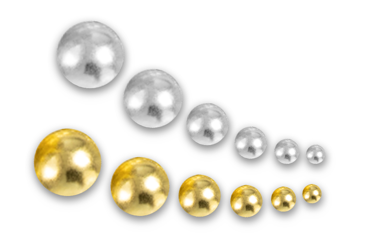 Jolifin XL Einleger Display - Halbperlen Gold & Silber