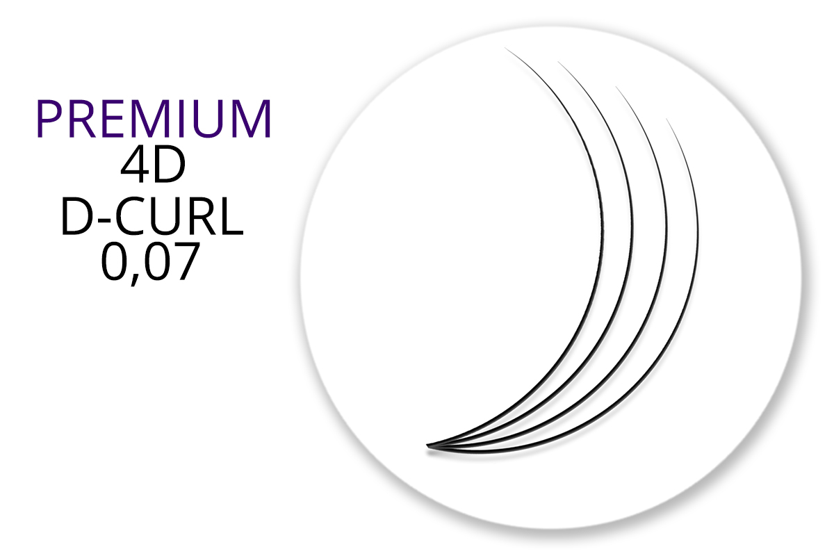 Premium MixBox - 4D eyelash curler D-Curl 0.07