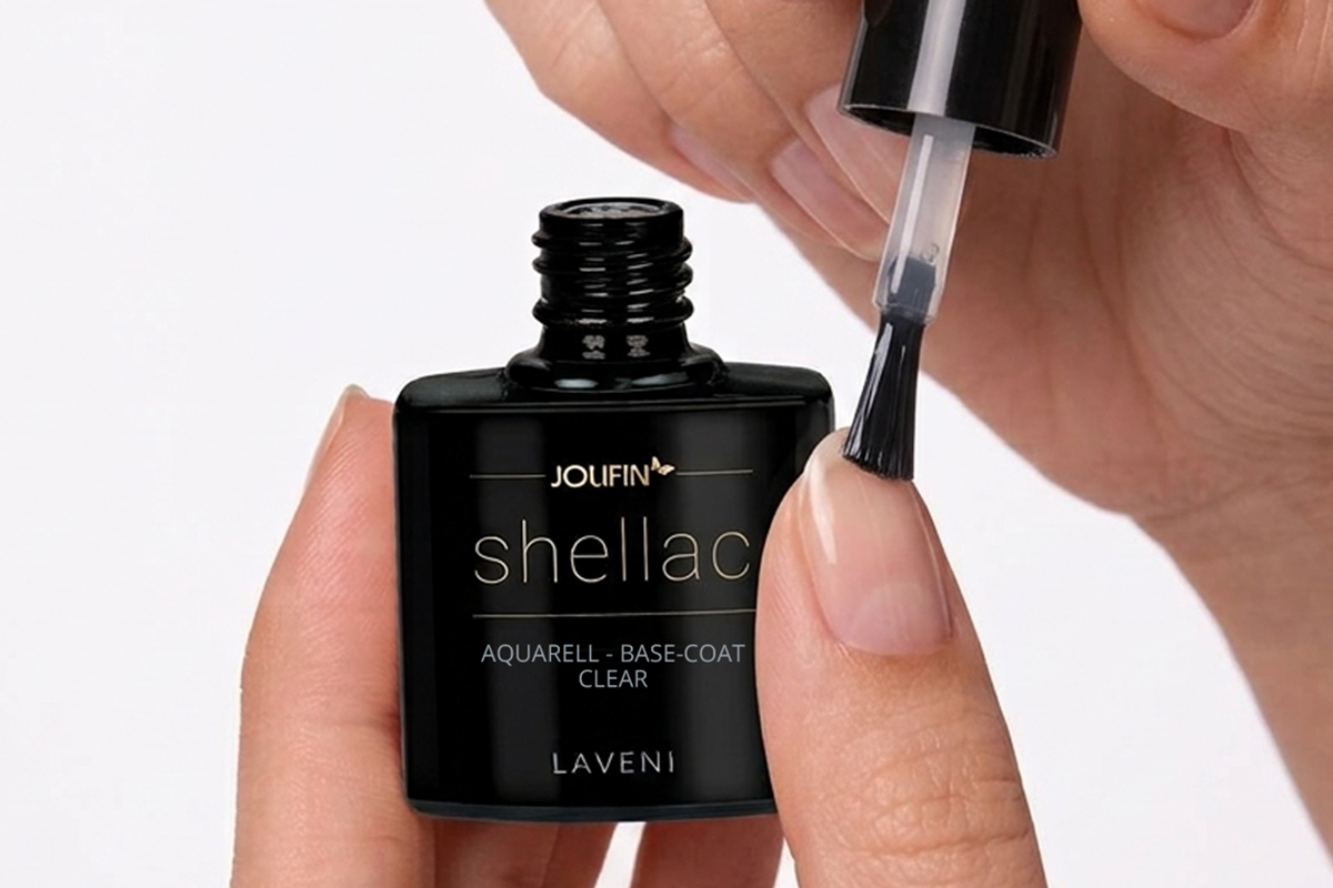 Jolifin LAVENI Shellac Aquarell - Base-Coat clear 10ml