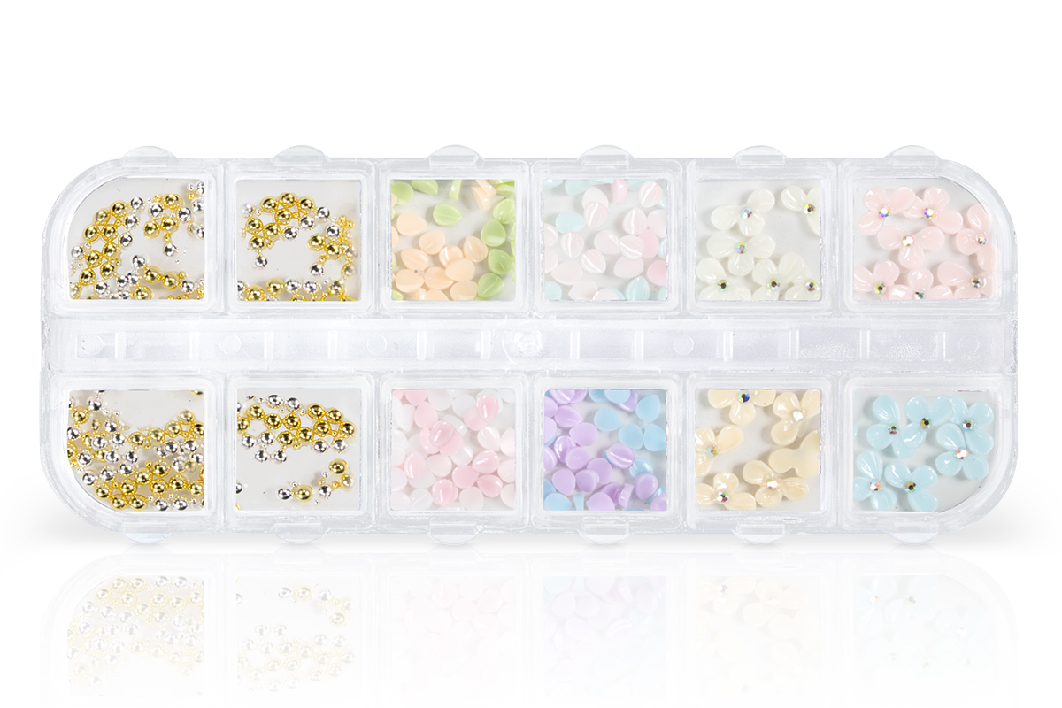 Jolifin Overlay XL Display - Pastell Blumen & Perlen