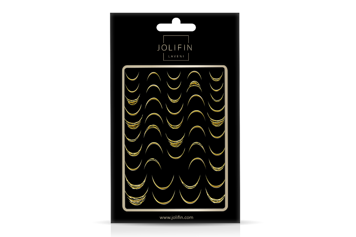 Jolifin LAVENI XL Sticker - French-Line chrome gold
