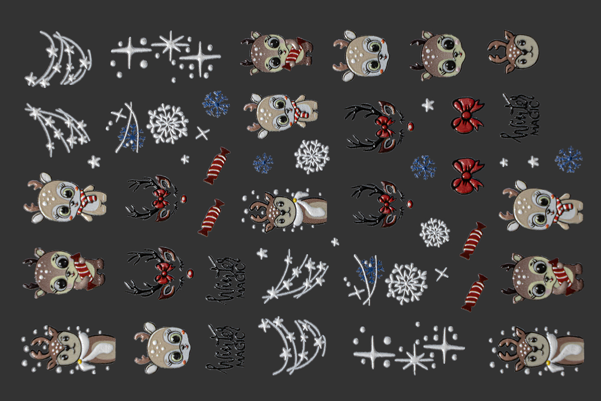 Jolifin LAVENI 3D Sticker - Christmas No. 13