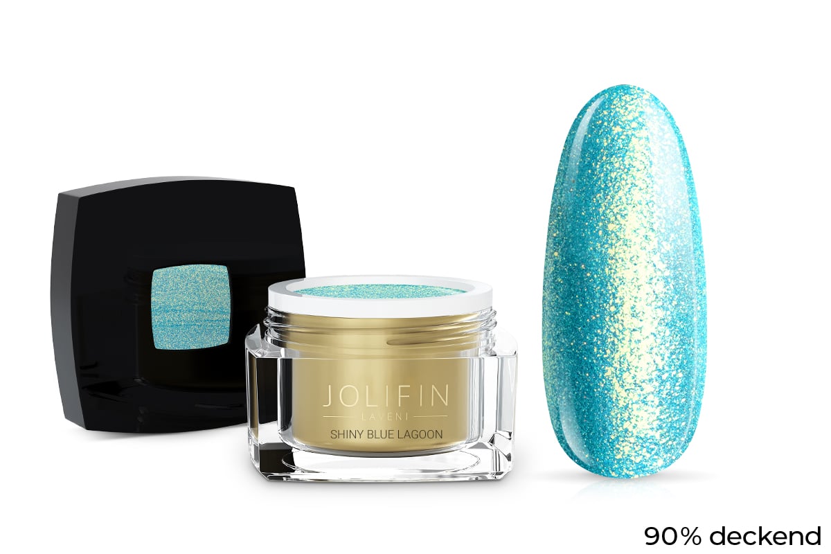 Jolifin LAVENI Farbgel - shiny blue lagoon 5ml