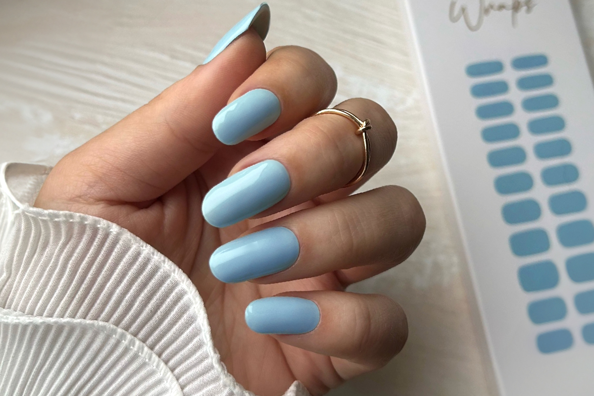 Jolifin LAVENI UV Gel-Wraps - pastell-blue